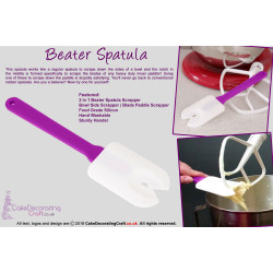 Beater Spatula and Paddle Scraper for Food Stand Mixer | 2 in 1 |Cake Decorating