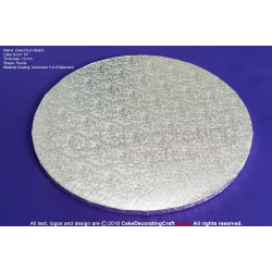 14 Inch | Cake Drum | Round 12 mm | Silver | Strong Base | Premium Quality