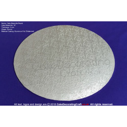 16 Inch Silver | Round 3 mm | Cake Boards Masonite | Premium Quality