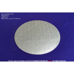 8 Inch | Silver | Round 3 mm | Cake Boards Masonite | Premium Quality