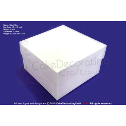 10" Inch | Cake Boxes + Lids | 0.5 mm Thick or 400 GSM | White | Strong | Premium Quality