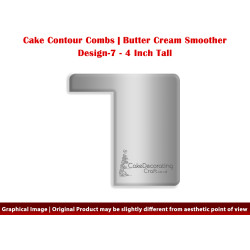 Crisp Corner | 4 Inch | Cake Decorating Craft | Cake Contour Combs | Smoothing | Metal Spreader | Butter Cream Smoothing | Genius Tool
