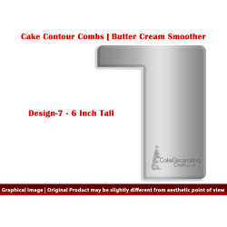 Crisp Corner | 6 Inch | Cake Decorating Craft | Cake Contour Combs | Smoothing | Metal Spreader | Butter Cream Smoothing | Genius Tool
