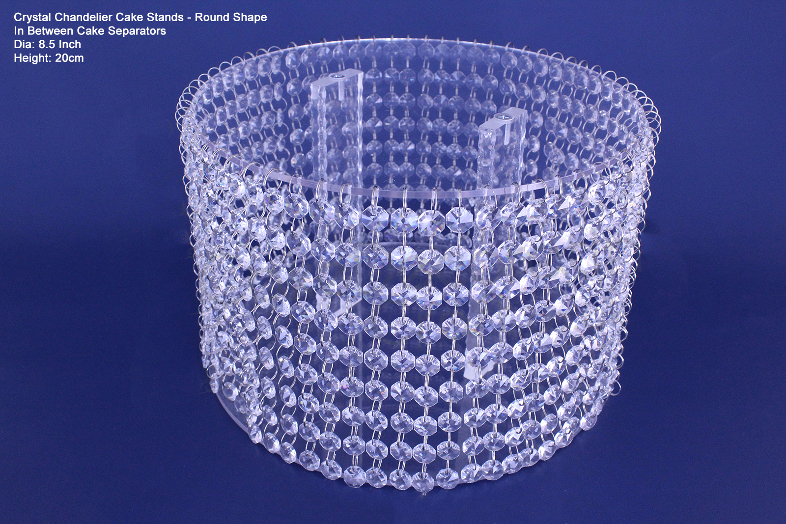 Acrylic Fillable Clear Tier Cake Separator for Birthday Party Display Food  L - Walmart.com