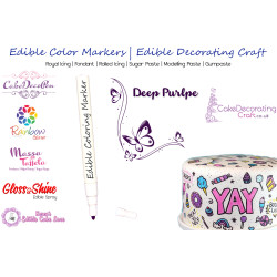 Cake Decorating Craft | Icing Pen | Icing Colouring Marker | Edible Painting Ink | Deep Purple