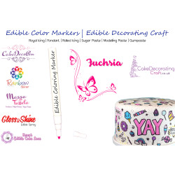 Cake Decorating Craft | Icing Pen | Icing Colouring Marker | Edible Painting Ink | Fuchsia