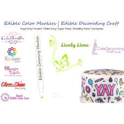 Cake Decorating Craft | Icing Pen | Icing Colouring Marker | Edible Painting Ink | Lively Lime