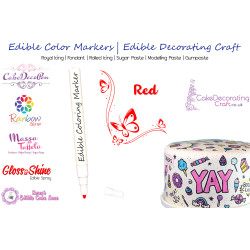 Cake Decorating Craft | Icing Pen | Icing Colouring Marker | Edible Painting Ink | Red