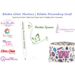 Cake Decorating Craft | Icing Pen | Icing Colouring Marker | Edible Painting Ink | Rustic Green