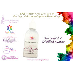 Di-ionised/Distilled Water | 50 ml | Edible Essentials Baking and Cake Decorating Craft