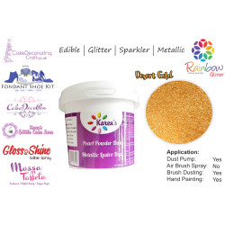 Desert Gold | Glitter | Sparkler | Edible | 25 Gram Pot | Cake Decorating Craft