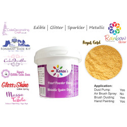 Royal Gold | Glitter | Sparkler | Edible | 25 Gram Pot | Cake Decorating Craft