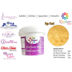 Soft Gold | Glitter | Sparkler | Edible | 25 Gram Pot | Cake Decorating Craft