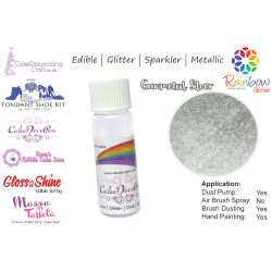 Gunmetal Silver | Glitter | Sparkler | Edible | 4 Gram Tube | Cake Decorating Craft