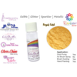Royal Gold | Glitter | Sparkler | Edible | 4 Gram Tube | Cake Decorating Craft