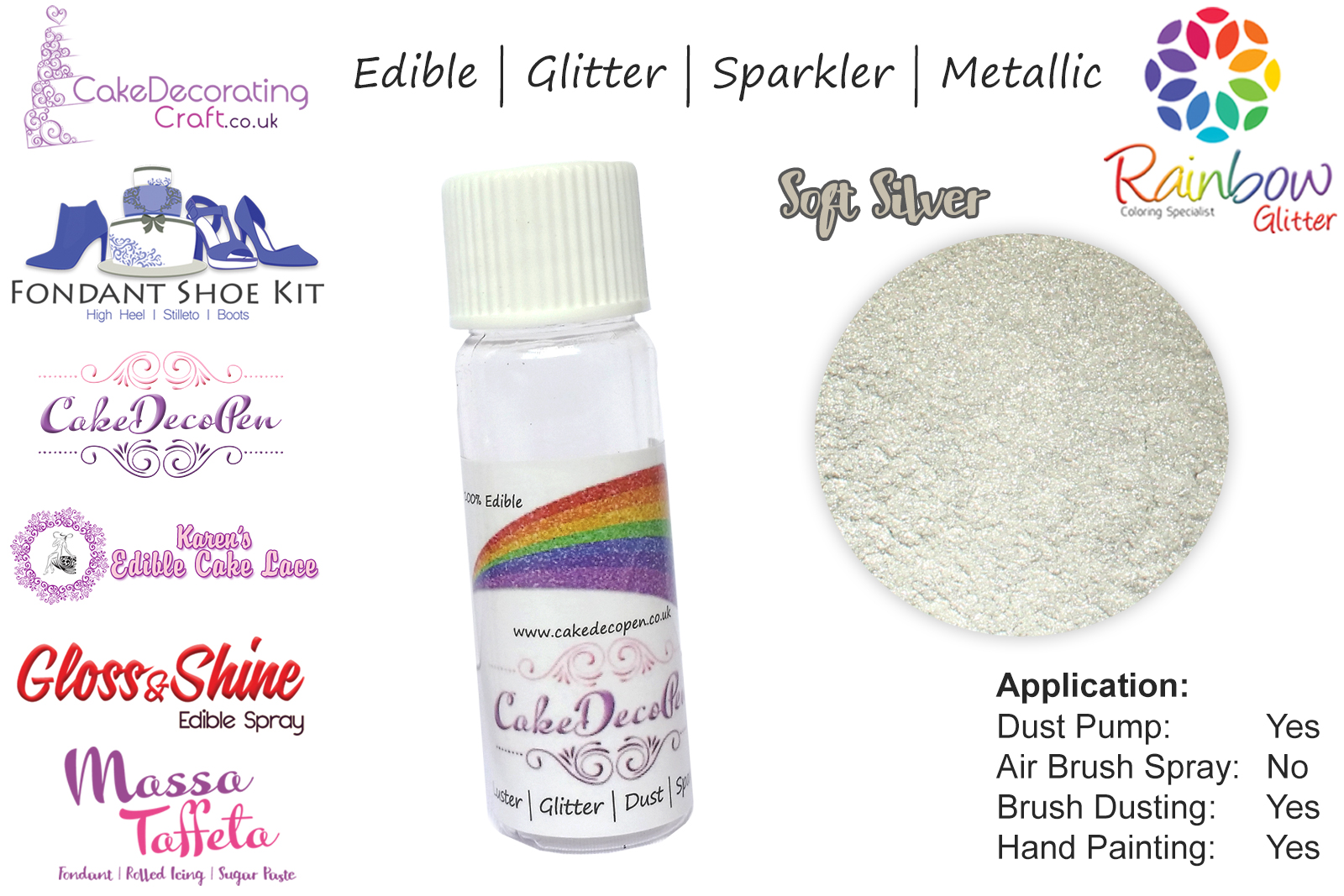 Baby Purple | Glitter | Sparkler | Edible | 25 Gram Pot | Cake Decorating Craft