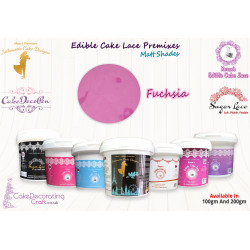 Fuchsia | Edible Cake Lace Premixes | Matt Shade | 200 Grams