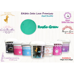 Rustic Green | Edible Cake Lace Premixes | Matt Shade | 100 Grams