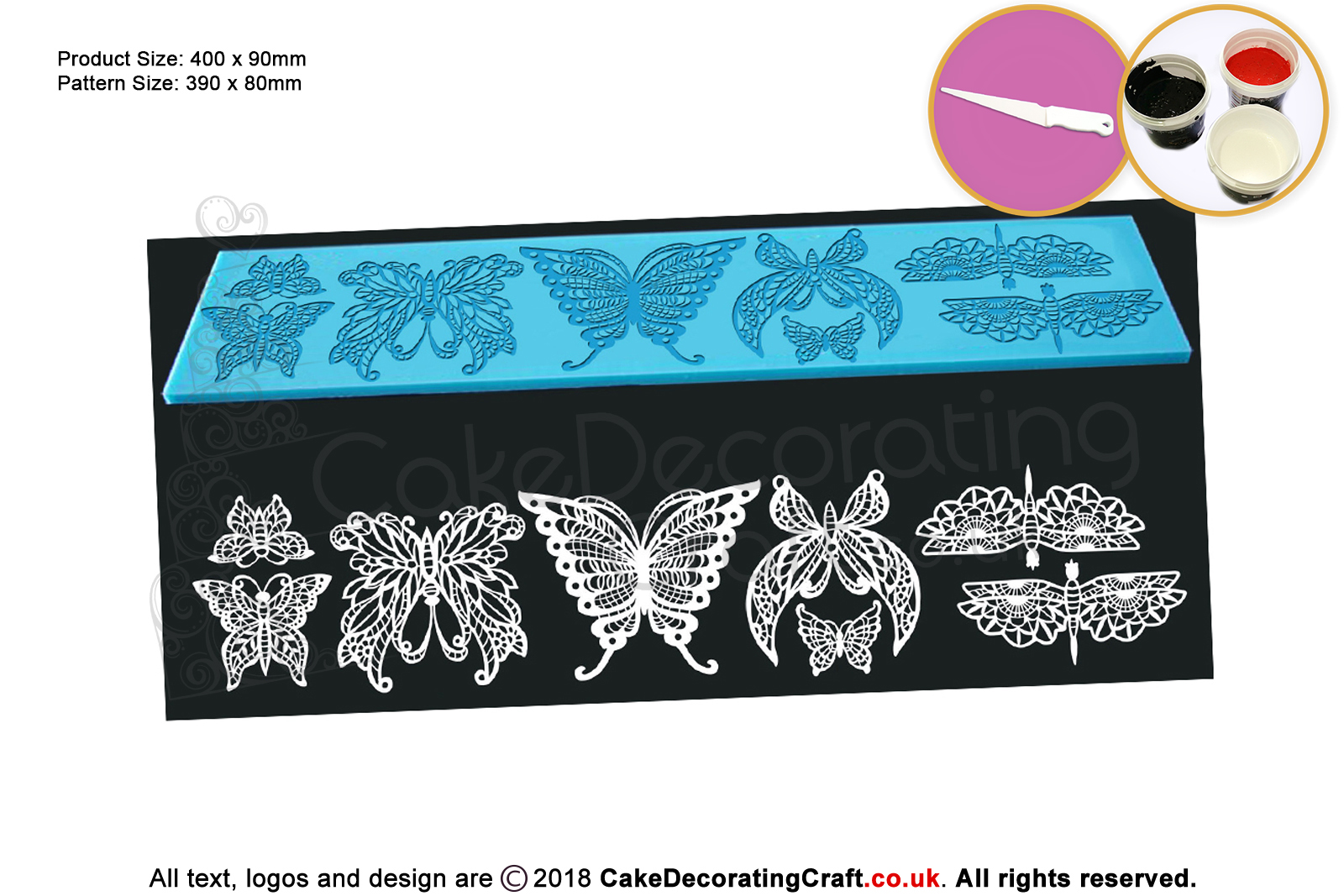 3D Butterfly | Cake Lace Mats | Cake Decorating Starter Kit | Cake Decorating Craft Tool