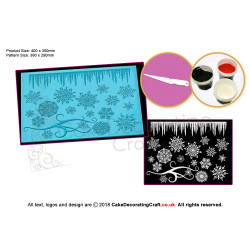 3D Frozen Crystals | Cake Lace Mat | Cake Decorating Starter Kit | Cake Decorating Craft Tool