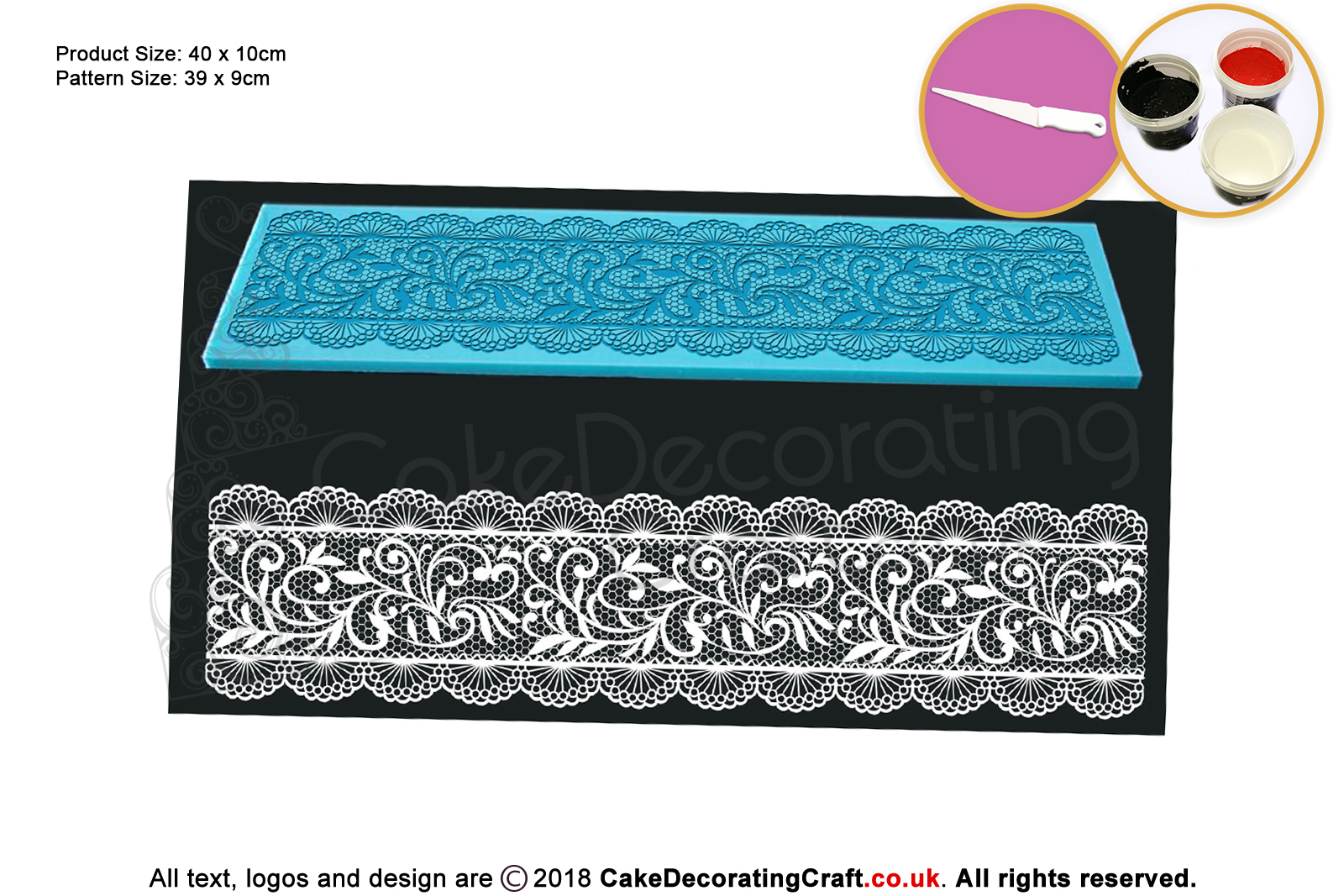 Chantelle | Cake Lace Mats |Cake Decorating Starter Kit | Cake Decorating Craft Tool