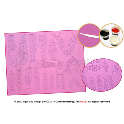 Bow Pink | Cake Lace Mat | Cake Decorating Starter Kit | Cake Decorating Craft Tool