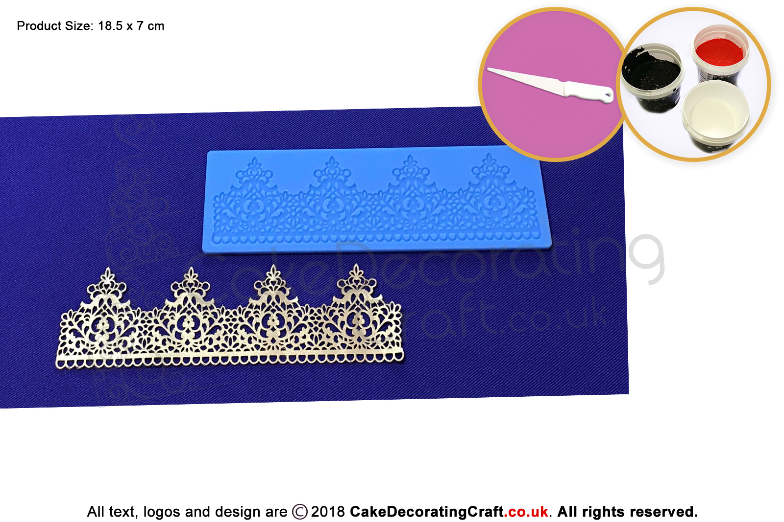 Crown Ribbon | Cake Lace Mats | Cake Decorating Starter Kit | Cake Decorating Craft Tool