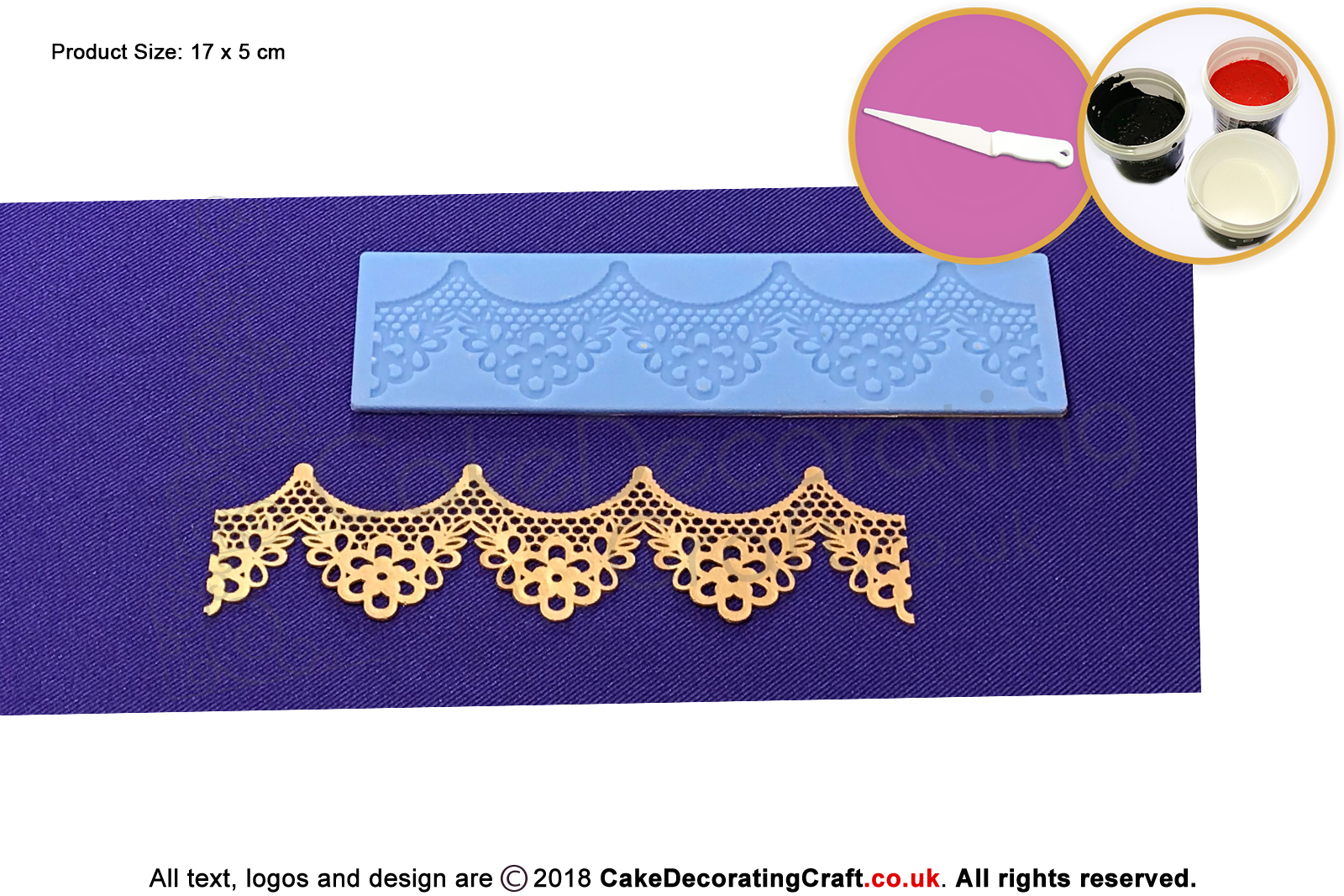 Daisy Ribbon | Cake Lace Mats | Cake Decorating Starter Kit | Cake Decorating Craft Tool