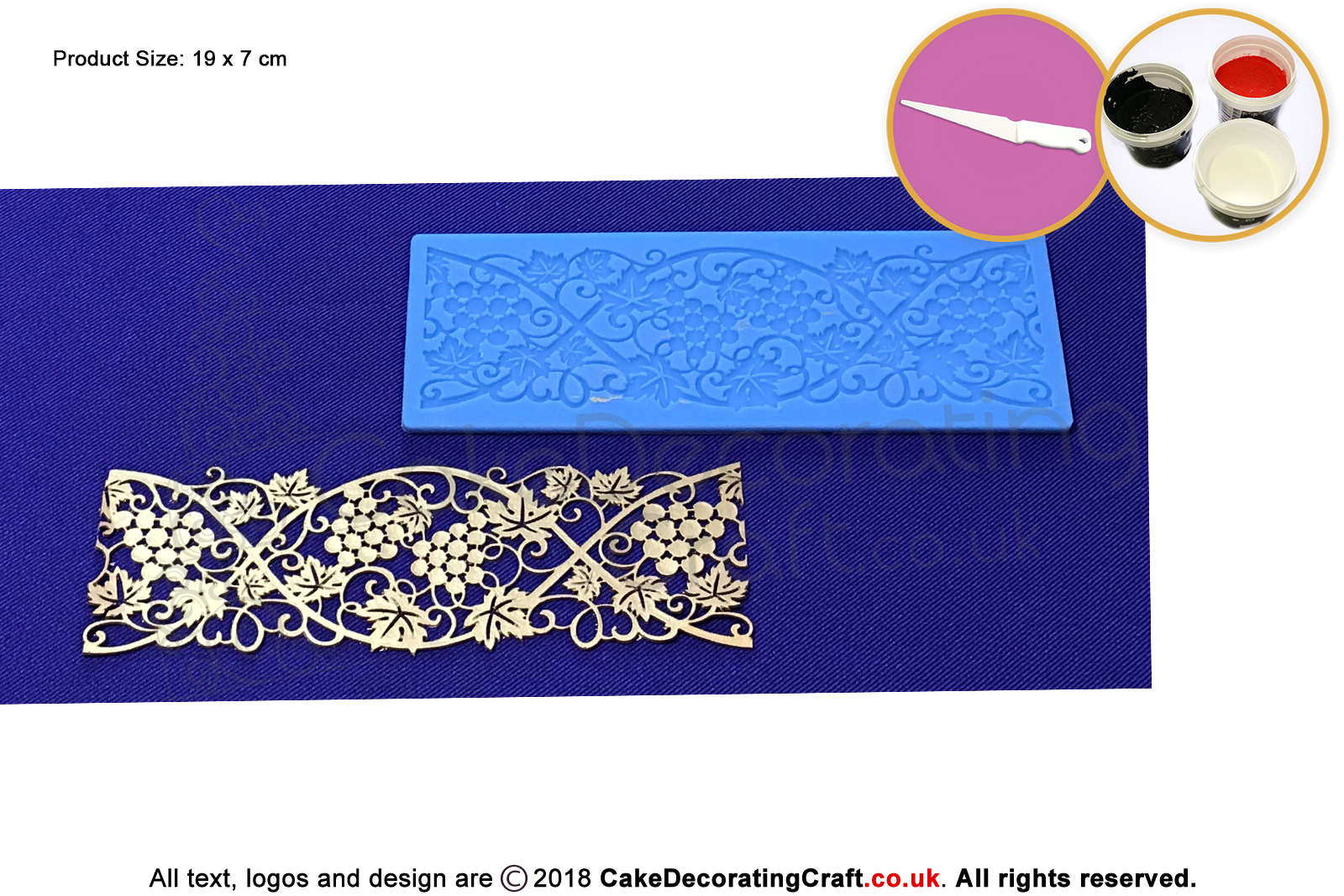 Grape Wine | Cake Lace Mats | Cake Decorating Starter Kit | Cake Decorating Craft Tool