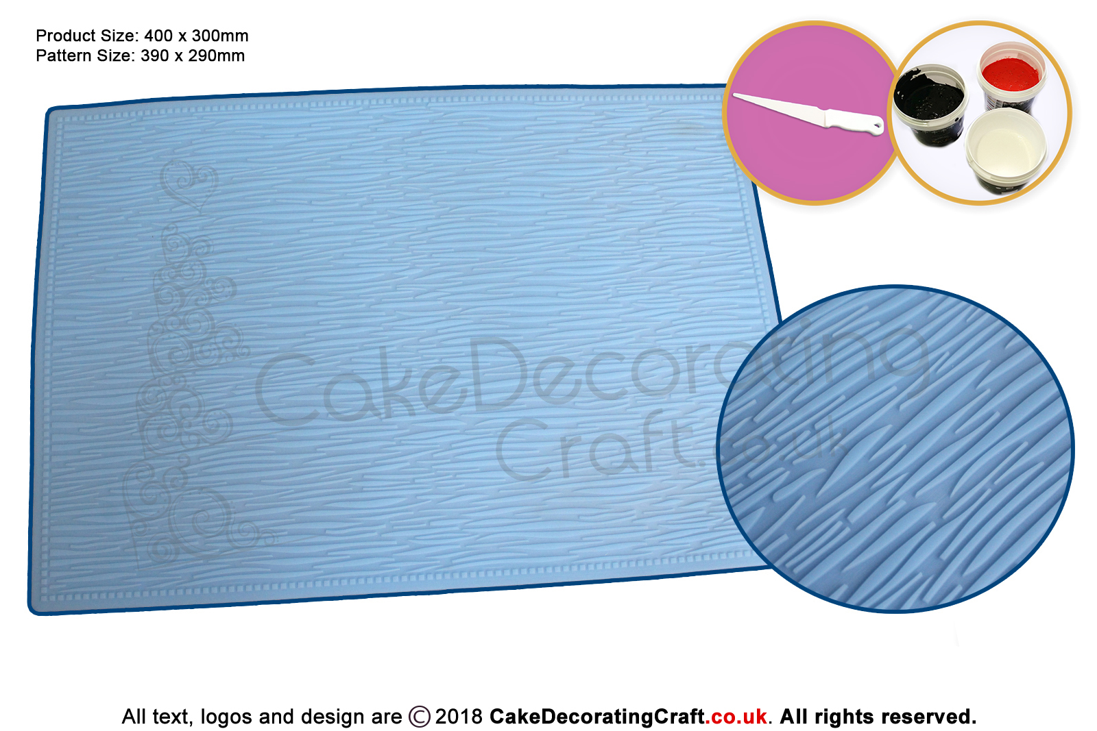 Grass Effect | Cake Lace Mats | Cake Decorating Starter Kit | Cake Decorating Craft Tool