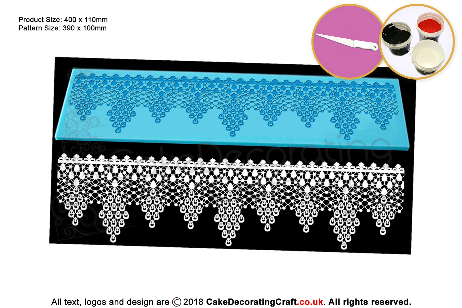 Morning Pearls | Cake Lace Mats | Cake Decorating Starter Kit | Cake Decorating Craft Tool