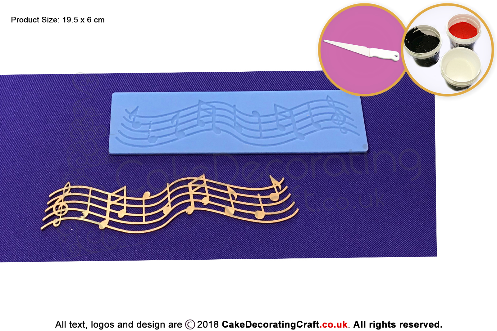 Musical Strip | Cake Lace Mats | Cake Decorating Starter Kit | Cake Decorating Craft Tool