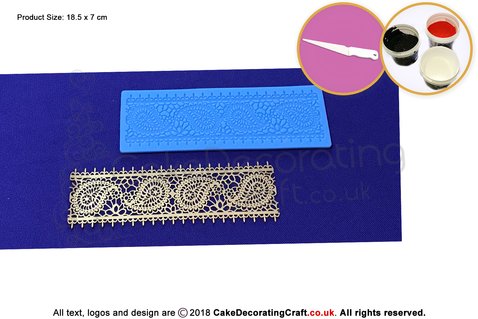 Paiseley Ribbon | Cake Lace Mats | Cake Decorating Starter Kit | Cake Decorating Craft Tool