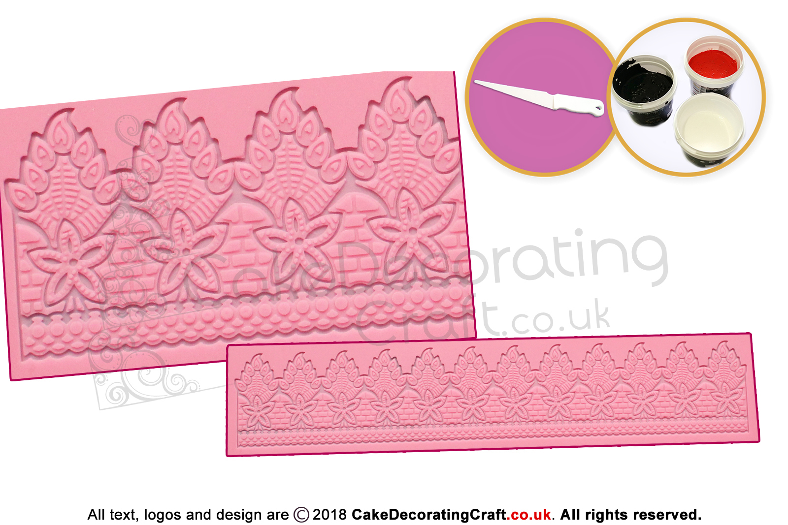 Peacock | Cake Lace Mats | Cake Decorating Starter Kit | Cake Decorating Craft Tool