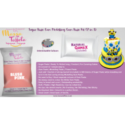 Blush Pink | Massa Taffeta | Sugar Paste Cum Modelling Gum Paste Kit (2 in 1)