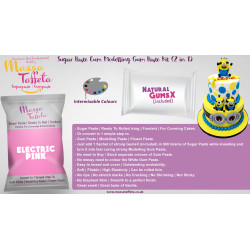 Electric Pink | Massa Taffeta | Sugar Paste Cum Modelling Gum Paste Kit (2 in 1)