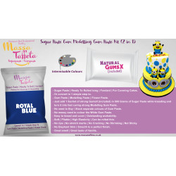 Royal Blue | Massa Taffeta | Sugar Paste Cum Modelling Gum Paste Kit (2 in 1)