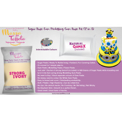 Strong Ivory | Massa Taffeta | Sugar Paste Cum Modelling Gum Paste Kit (2 in 1)