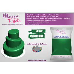 Leaf Green | Massa Taffeta | Fondant | Sugarpaste | Ready Rolled Icing | Cake Craft 