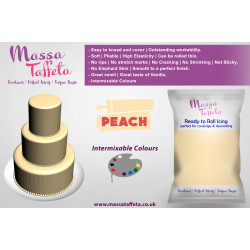 Peach | Massa Taffeta | Fondant | Sugarpaste | Ready Rolled Icing | Cake Craft 