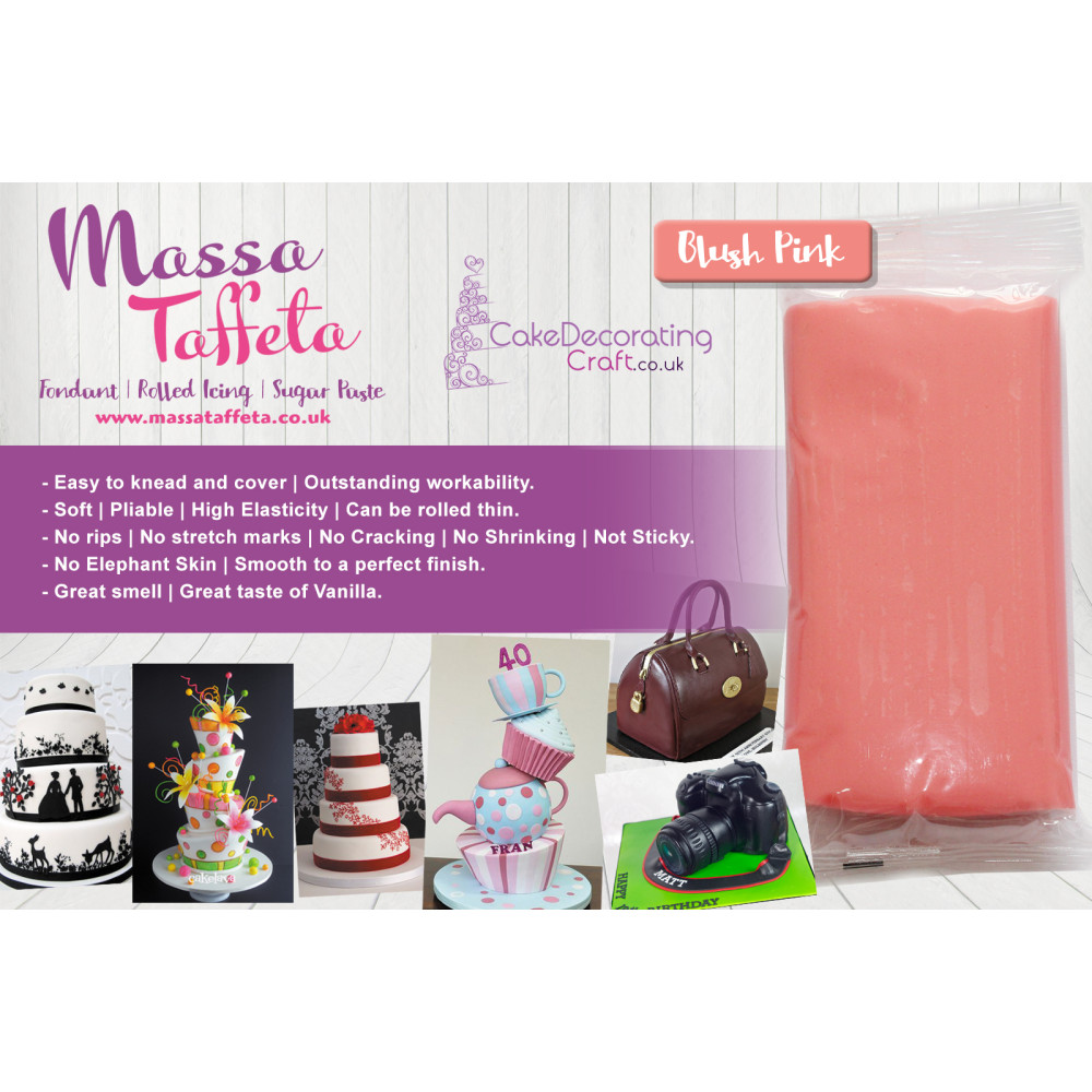 Blush Pink | Massa Taffeta | Fondant | Sugarpaste | Ready Rolled Icing | Cake Craft 