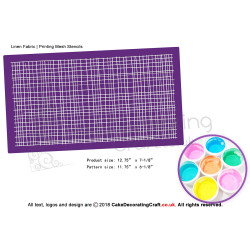 Linen Fabric | Starter Kits | Printing Mesh Stencils | Edible Ink