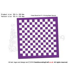 Chess Board And F1 | Printing Mesh Stencils | Edible Ink