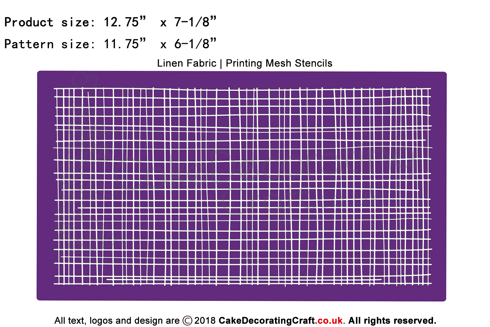 Linen Fabric | Printing Mesh Stencils | Edible Ink