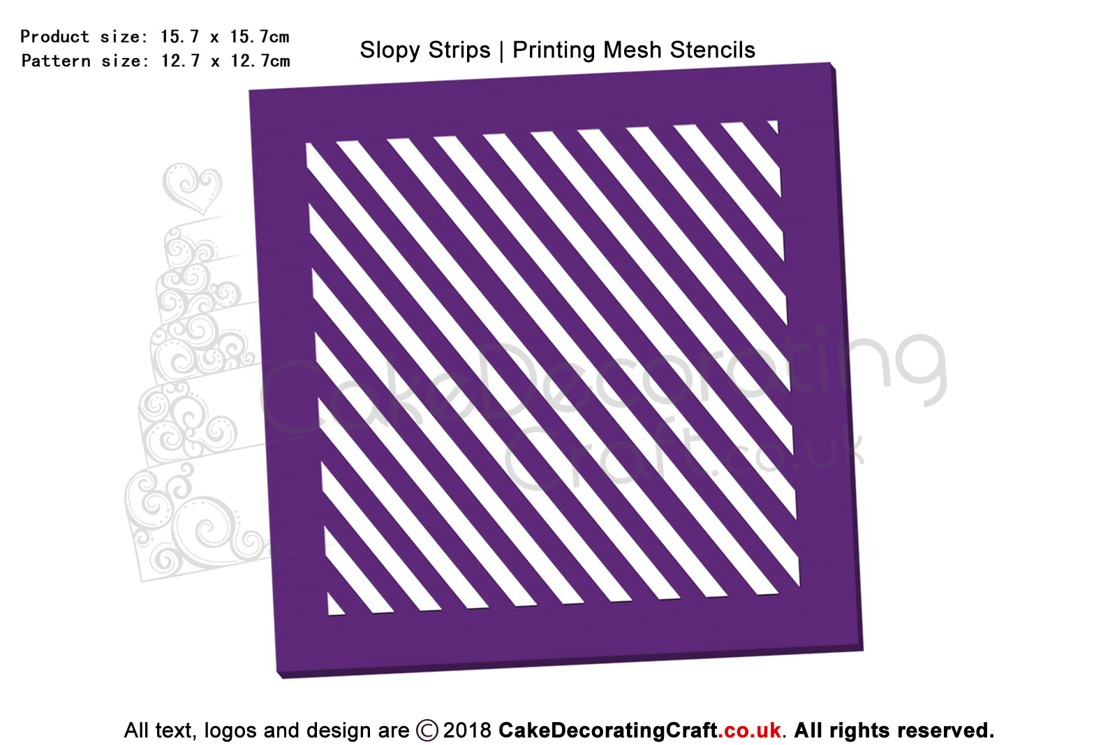 Slopy Strips | Printing Mesh Stencils | Edible Ink