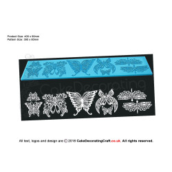 3D Butterfly | Cake Lace Mats for Edible Cake Lace Mixes and Premixes | Cake Decorating Craft Tool