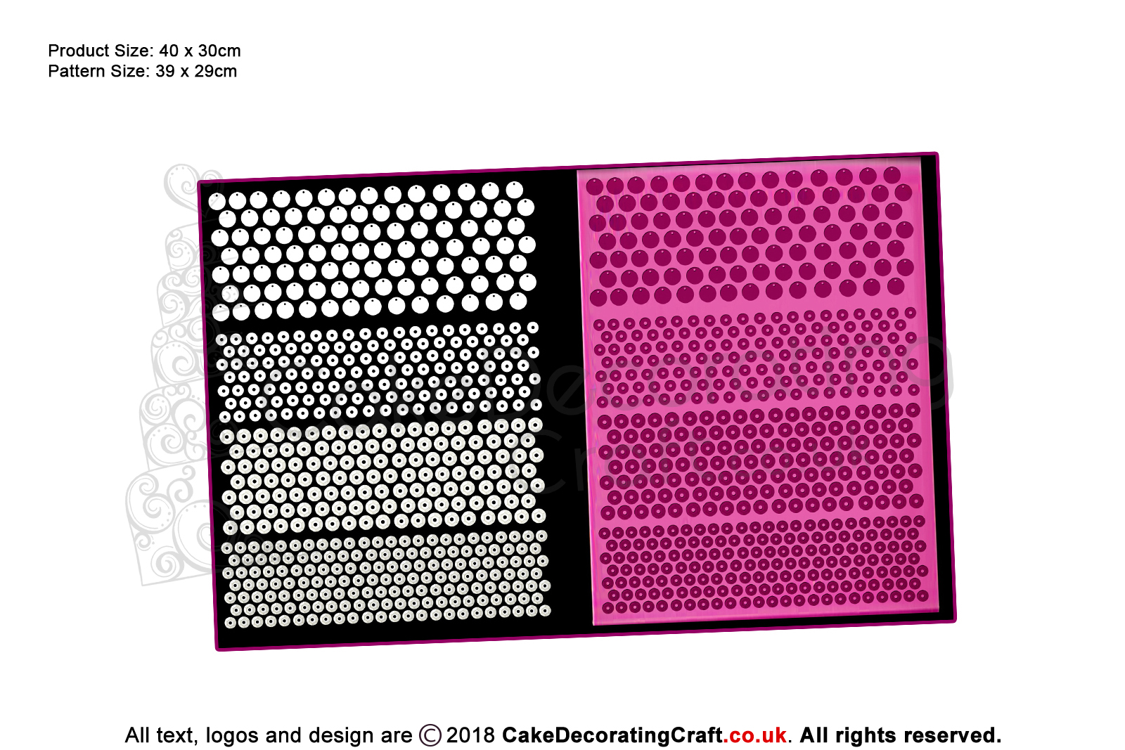 3D Sequin | Cake Lace Mats for Edible Cake Lace Mixes and Premixes | Cake Decorating Craft Tool
