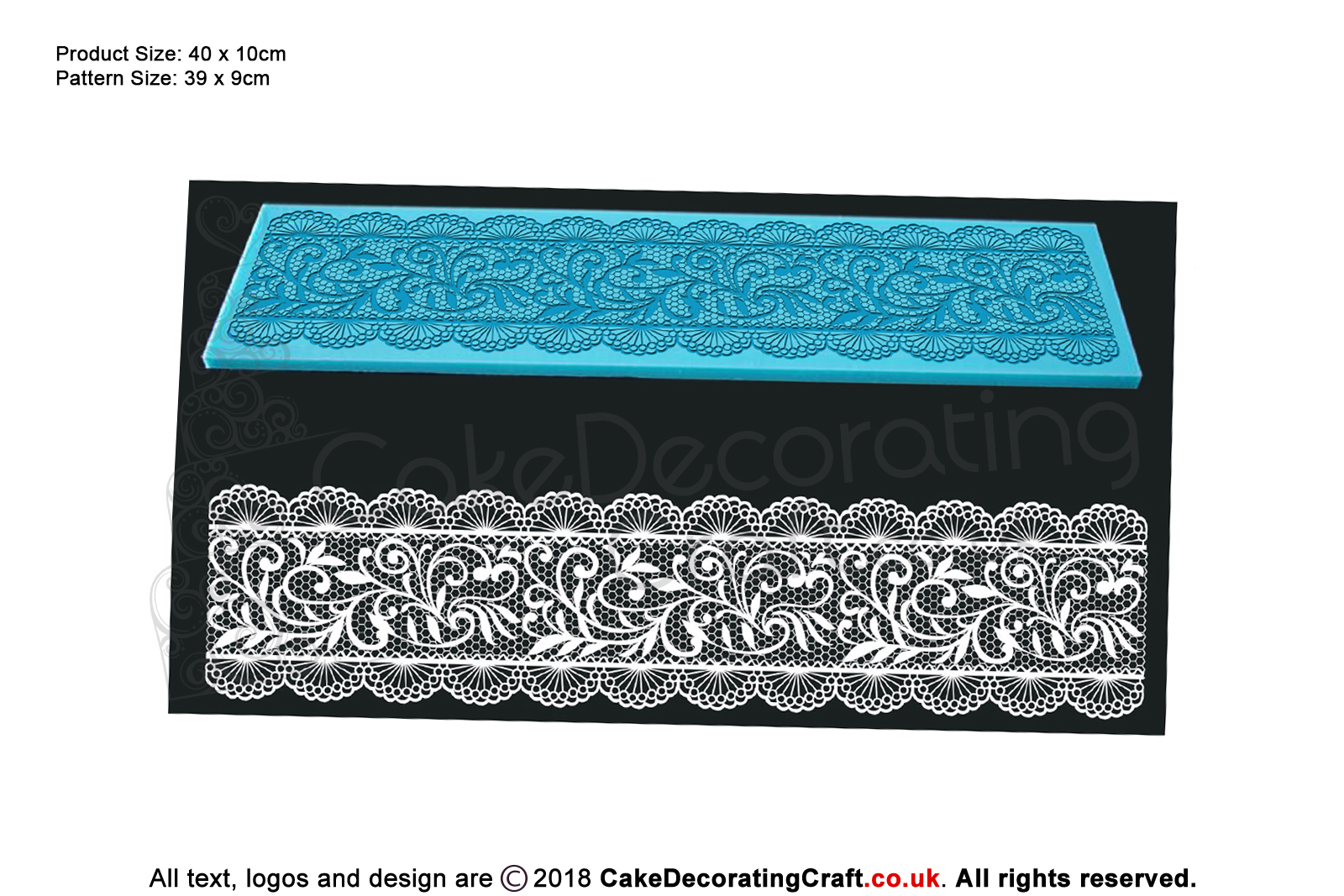 Chantelle | Cake Lace Mats for Edible Cake Lace Mixes and Premixes | Cake Decorating Craft Tool
