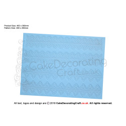 Amelia | Cake Lace Mats for Edible Cake Lace Mixes and Premixes | Cake Decorating Craft Tool | Christmas Cake Cupcake Craft Gift Ideas