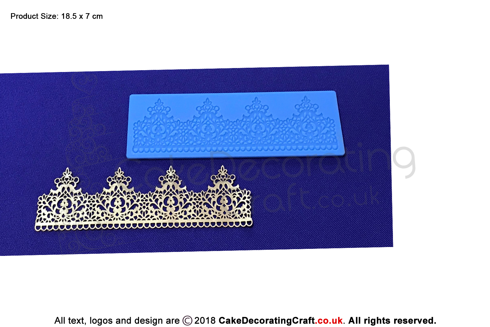Crown Ribbon | Cake Lace Mats for Edible Cake Lace Mixes and Premixes | Cake Decorating Craft Tool